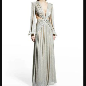 PatBO Lurex Cutout Gown